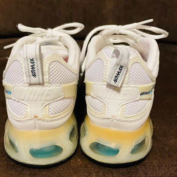 VINTAGE Look NIKE AIR MAX 360 White Turquoise Sz 9 US - Picture 5 of 11